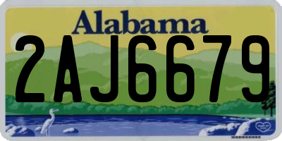 AL license plate 2AJ6679