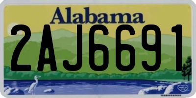 AL license plate 2AJ6691
