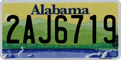 AL license plate 2AJ6719