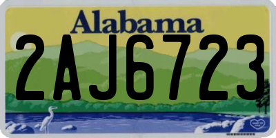 AL license plate 2AJ6723