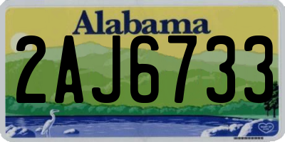 AL license plate 2AJ6733