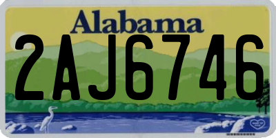 AL license plate 2AJ6746