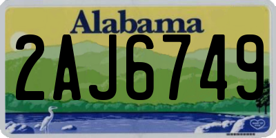 AL license plate 2AJ6749
