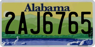 AL license plate 2AJ6765