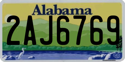 AL license plate 2AJ6769