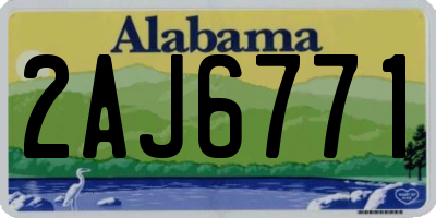 AL license plate 2AJ6771