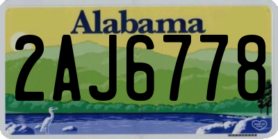 AL license plate 2AJ6778