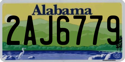 AL license plate 2AJ6779