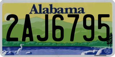 AL license plate 2AJ6795