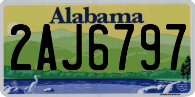 AL license plate 2AJ6797