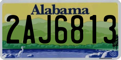 AL license plate 2AJ6813