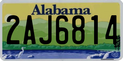 AL license plate 2AJ6814