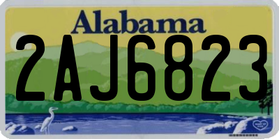 AL license plate 2AJ6823