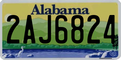 AL license plate 2AJ6824