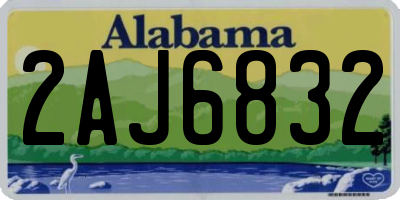 AL license plate 2AJ6832
