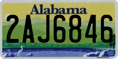 AL license plate 2AJ6846
