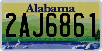 AL license plate 2AJ6861