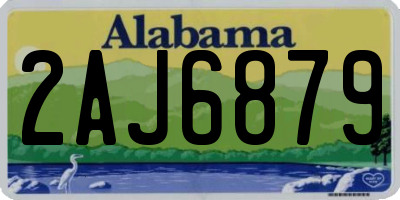 AL license plate 2AJ6879