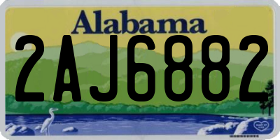 AL license plate 2AJ6882