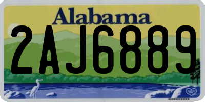 AL license plate 2AJ6889