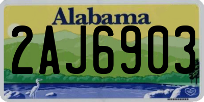 AL license plate 2AJ6903