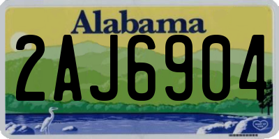 AL license plate 2AJ6904