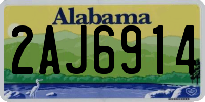 AL license plate 2AJ6914