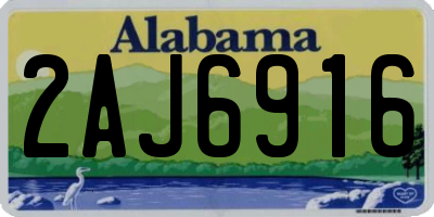 AL license plate 2AJ6916