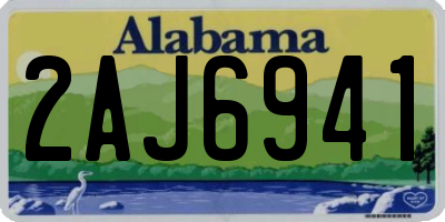 AL license plate 2AJ6941