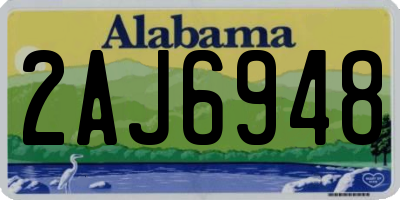 AL license plate 2AJ6948