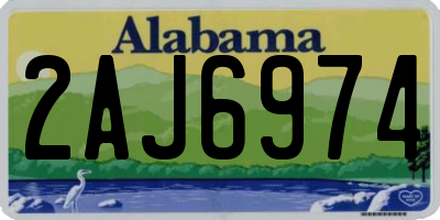AL license plate 2AJ6974