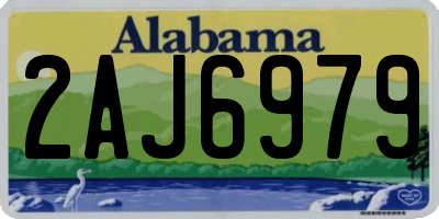 AL license plate 2AJ6979