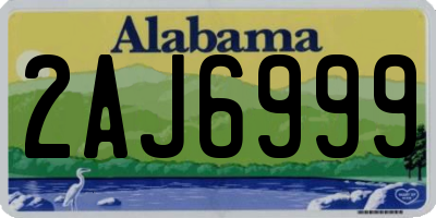 AL license plate 2AJ6999