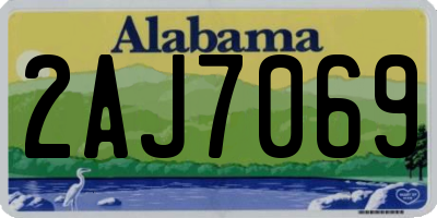 AL license plate 2AJ7069
