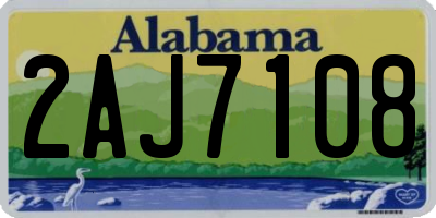 AL license plate 2AJ7108