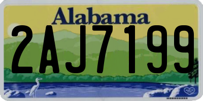 AL license plate 2AJ7199