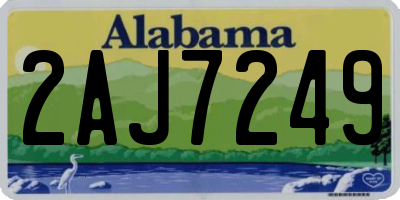 AL license plate 2AJ7249