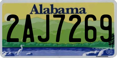 AL license plate 2AJ7269