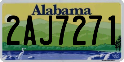 AL license plate 2AJ7271