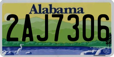 AL license plate 2AJ7306