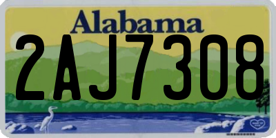 AL license plate 2AJ7308
