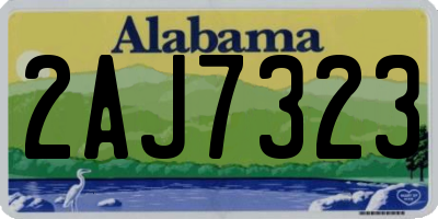 AL license plate 2AJ7323