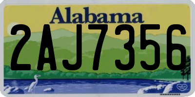 AL license plate 2AJ7356