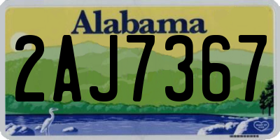 AL license plate 2AJ7367