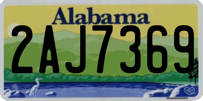 AL license plate 2AJ7369