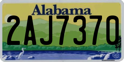 AL license plate 2AJ7370