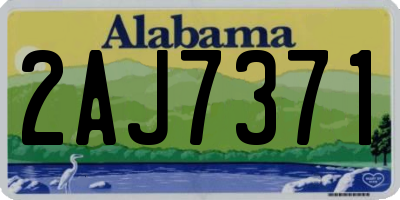 AL license plate 2AJ7371