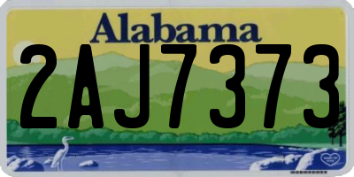 AL license plate 2AJ7373