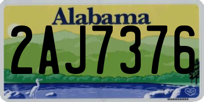 AL license plate 2AJ7376