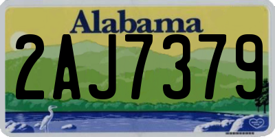 AL license plate 2AJ7379